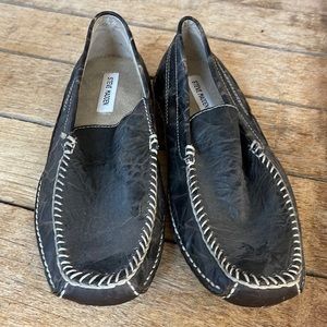 Steven madden size 10 brown distressed slip on